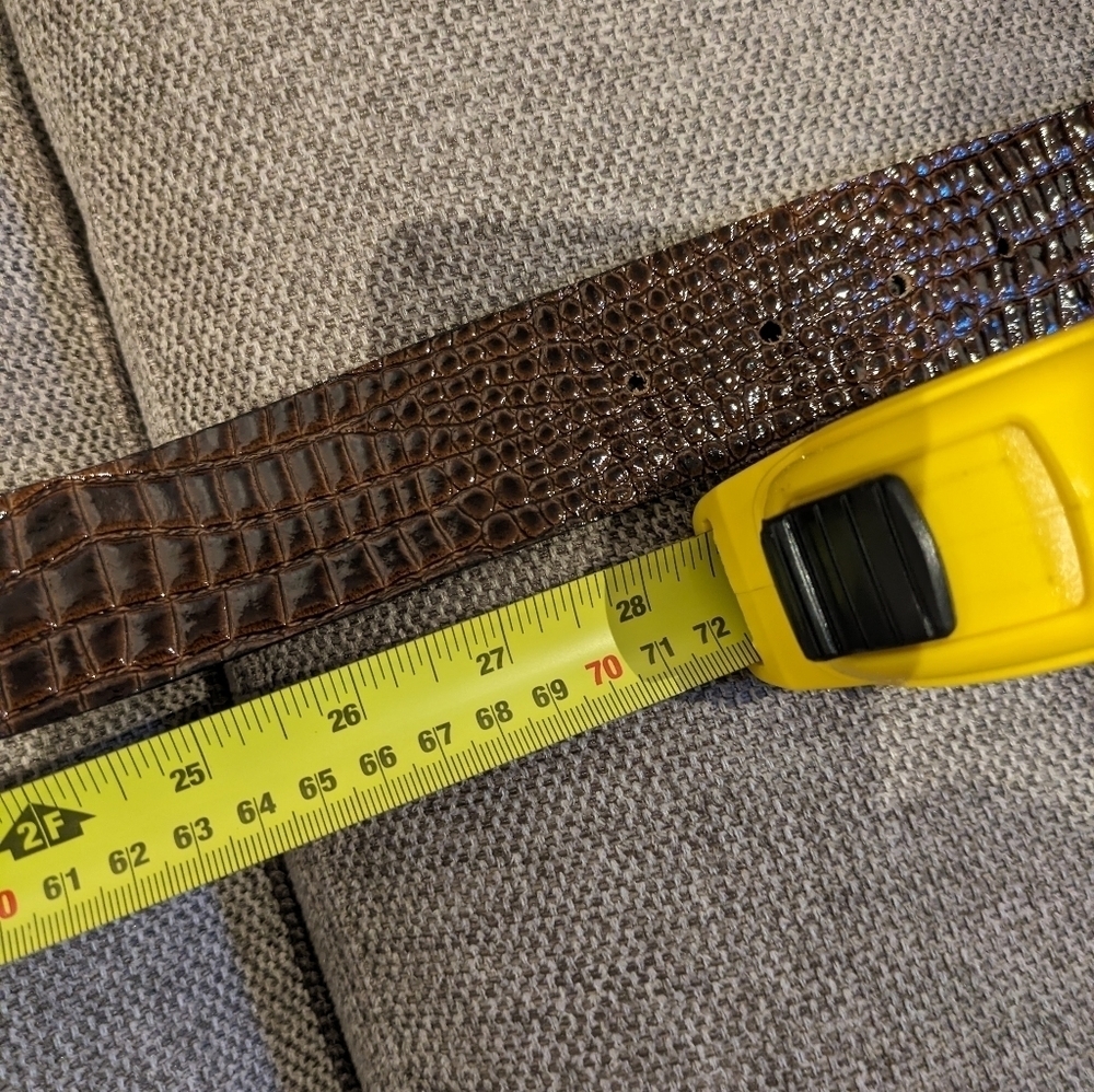 Berge belt genuine leather size S color brown made in Italy - Picture 9 of 11